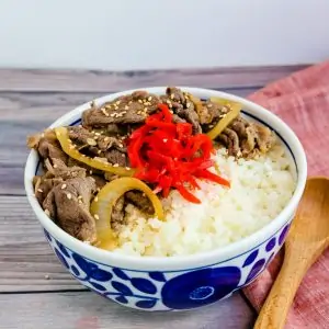Chinese Beef Bowl Gyudon