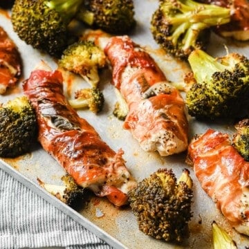 Prosciutto chicken and broccoli sheet